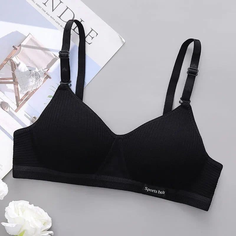 image-Girls Gather Bra Wireless Thin Cup - Light Grey 38/85AB