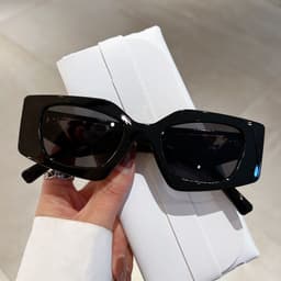 image-Diamond-shaped Sunglasses - White Frame UV400