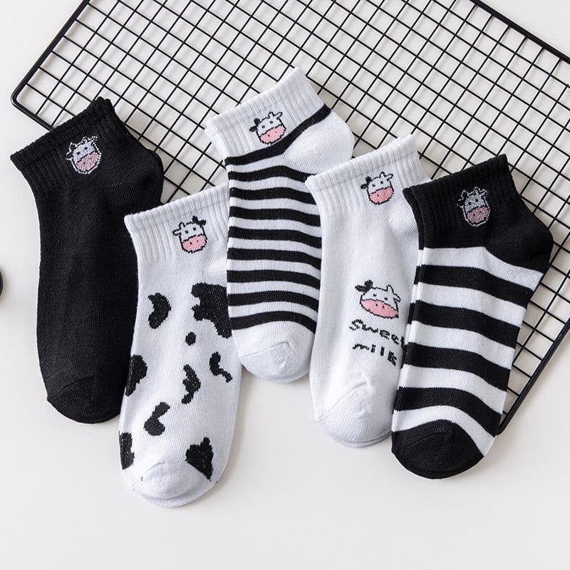 image-Socks women's socks shallow mouth spring and autumn cute Japanese cartoon brown bear summer thin invisible short boat socks women