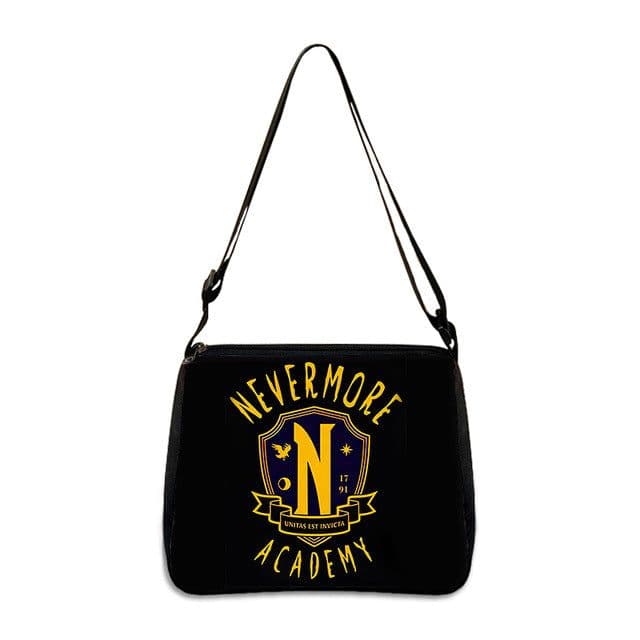 image-Cross-border Adams family Wednesday addams ladies shoulder bag niche armpit bag fashion handbag