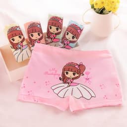 image-Girls Cotton Boxer Shorts For 3 To 8 Years Old Comfort Fit