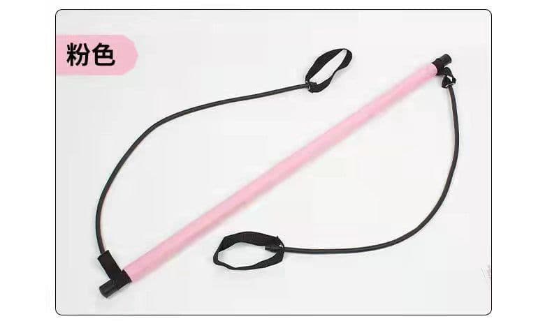 image-Xuanlebao Pilates Stick Pull Rope - Black TPR