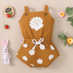 image-Kids Costume - Caramel Abstract Waffle Suit - 1-3 Years Old