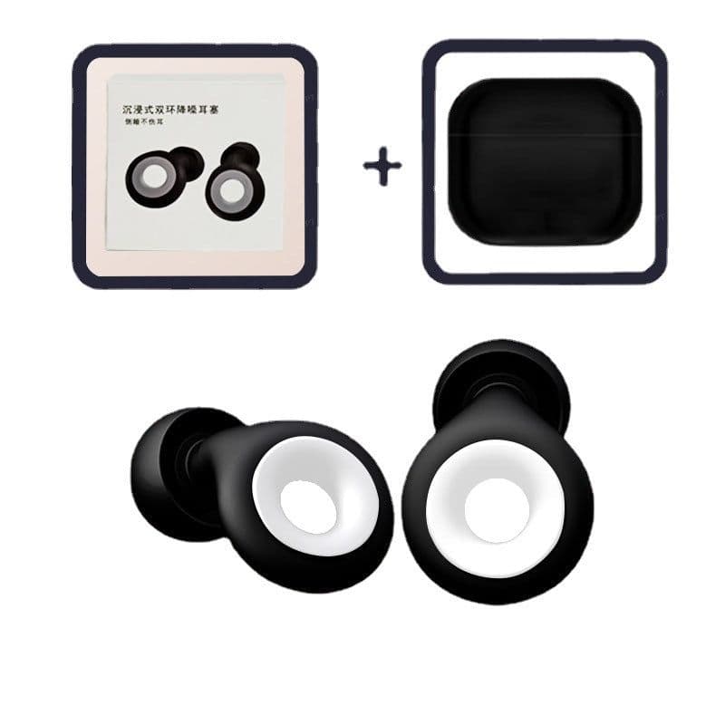 image-Silicone Earplugs Swimming Waterproof White