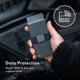 image-Ekster RFID Men's Card Holder Dark Gray Aluminum Alloy
