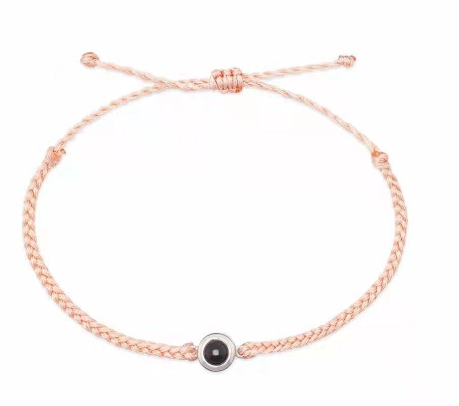 image-Minghao Braided Rope Bracelet - Titanium Steel