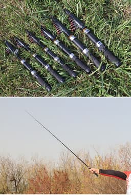 image-Hard-tuned mini sea pole spinning wheel small sea pole super hard short section throwing pole easy to carry
