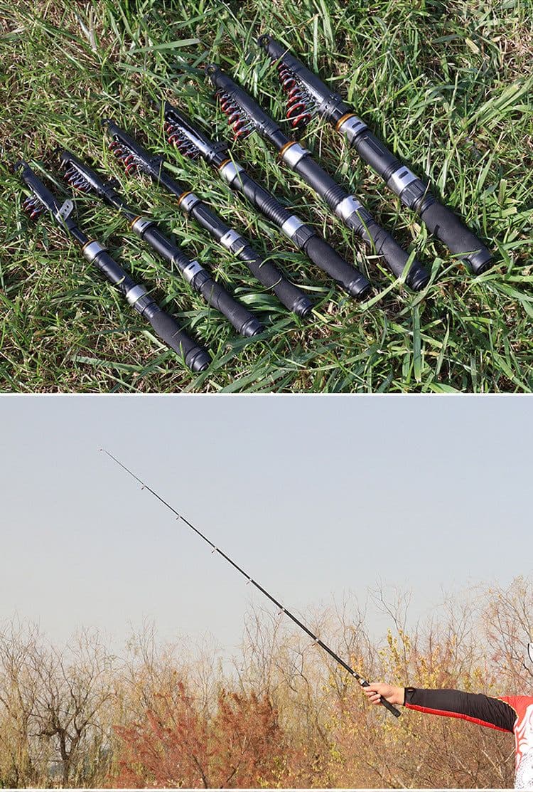 image-Hard-tuned mini sea pole spinning wheel small sea pole super hard short section throwing pole easy to carry