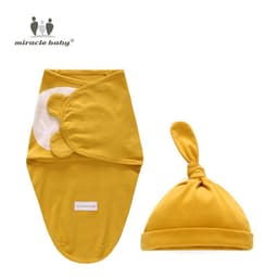 image-Miracle Baby Swaddle Wrap - Large 75*60cm Pure Cotton Newborn
