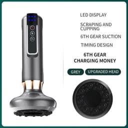 image-Electric Massage Scraper Cupping Device with USB Heating