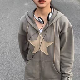 image-Women's Casual Sweater - Brown Plus Velvet Star