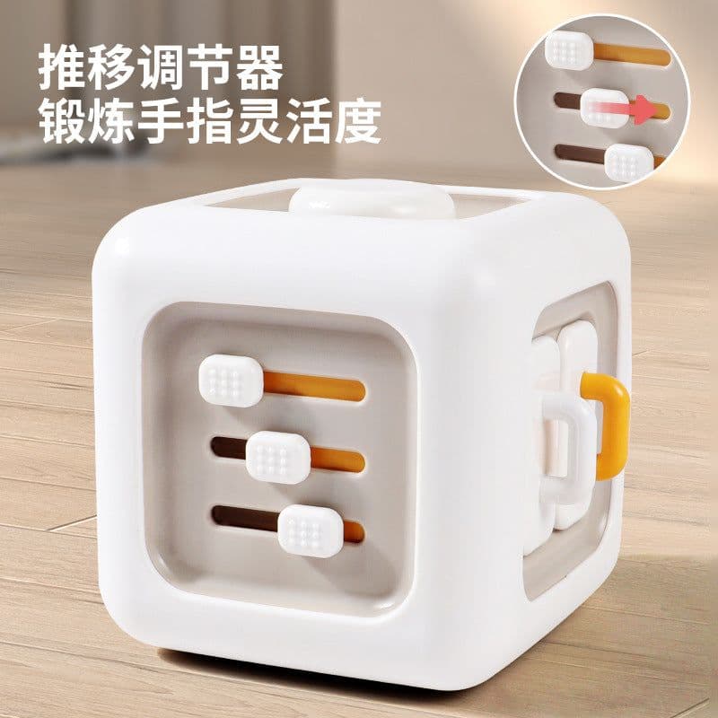 image-Multifunctional Rubik's Cube Sensory Toy with Music - Baby Educational