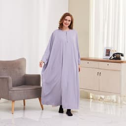image-Xueguo Muslim Dress - Blue Swing Long Sleeve