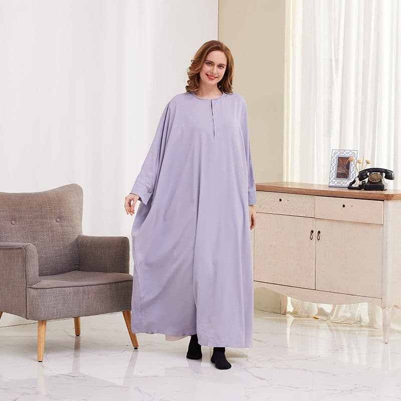 image-Xueguo Muslim Dress - Blue Swing Long Sleeve