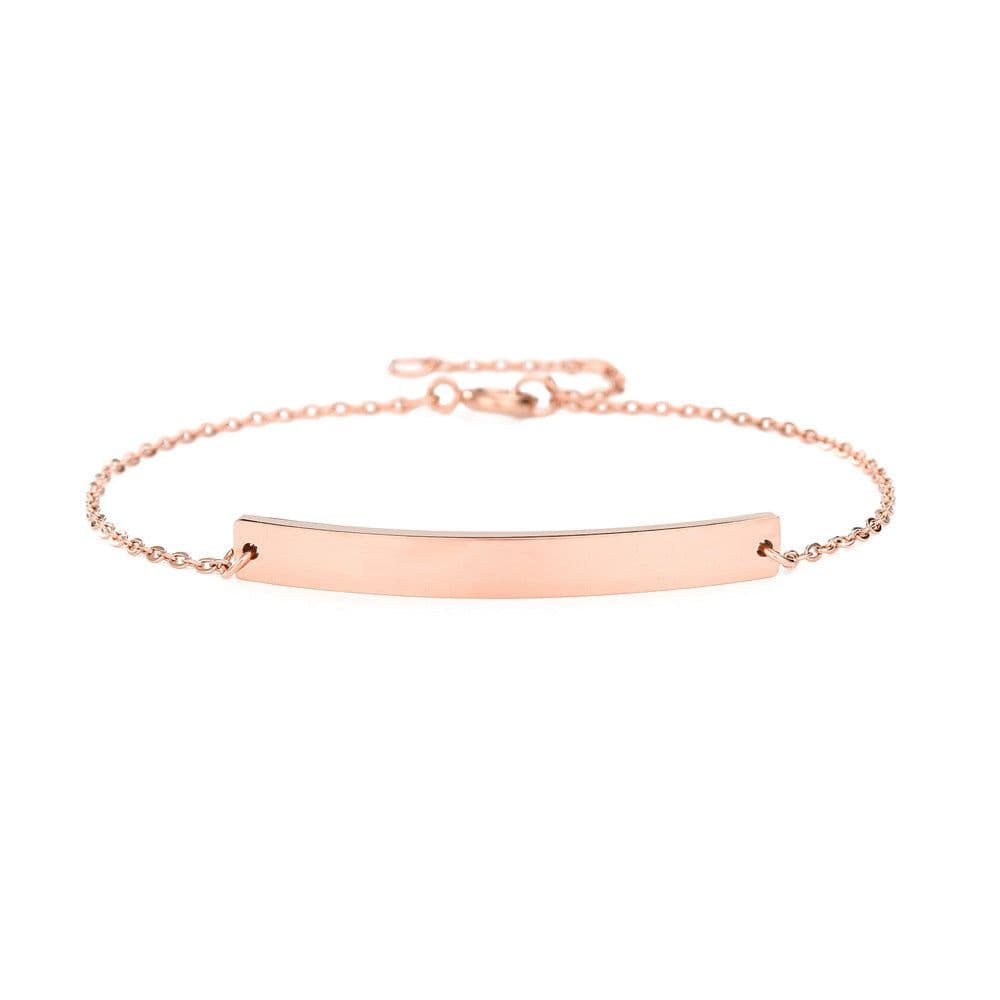 image-Mu Jin Couple Bracelet - Rose Gold Stainless Steel