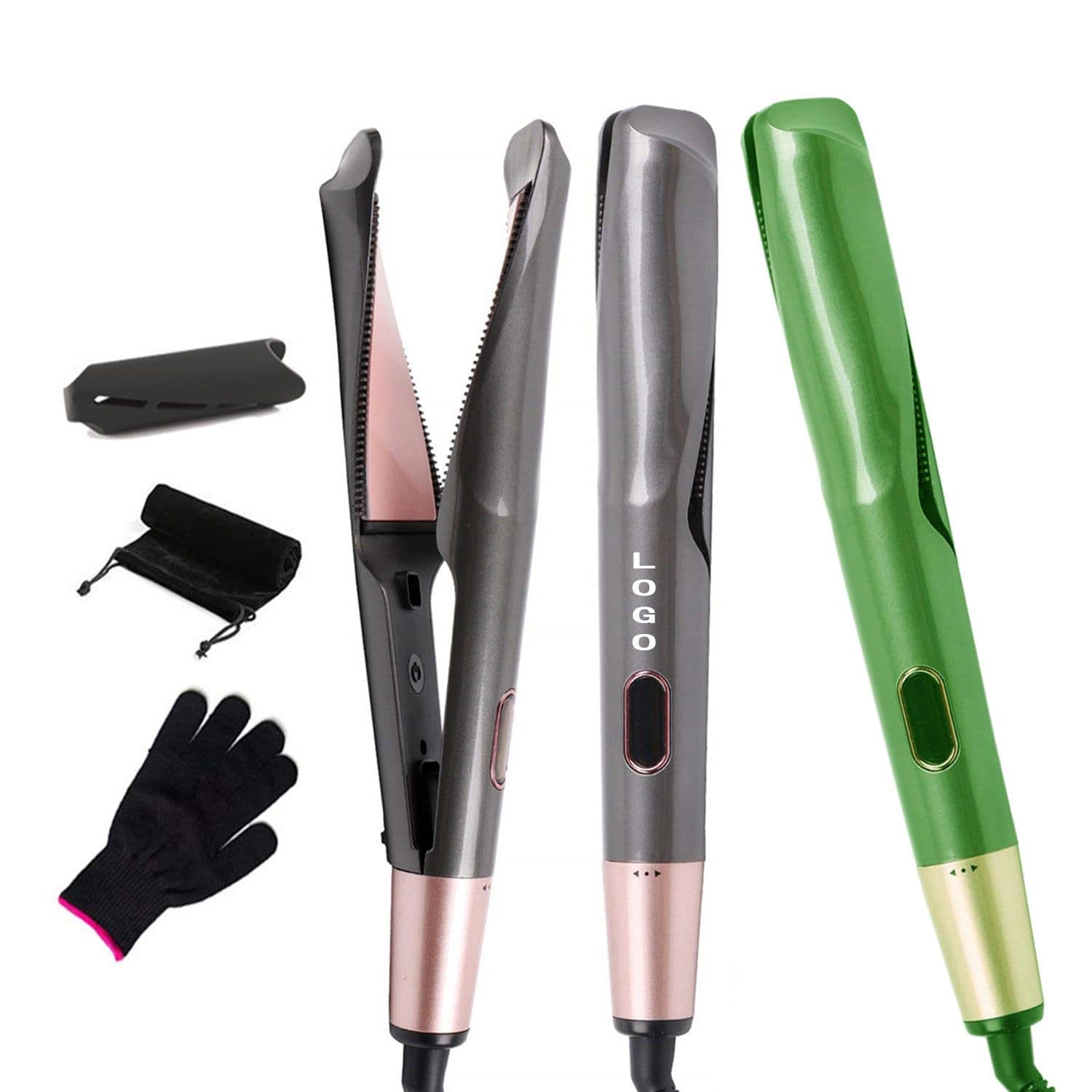 image-Cross-border Electric Hair Straightener Curler - Dual