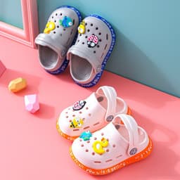 image-Baby Sandals - Grey Cartoon EVA Unisex 4-6Y