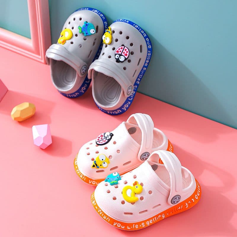 image-Baby Sandals - Grey Cartoon EVA Unisex 4-6Y