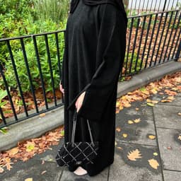 image-Loriya Winter Dress - Black Polyester Long Sleeve XL