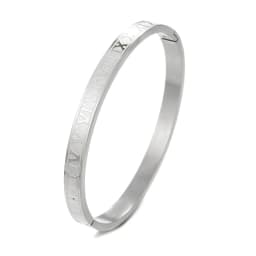 image-Stainless Steel Roman Letter Bracelet - Men's 4mm