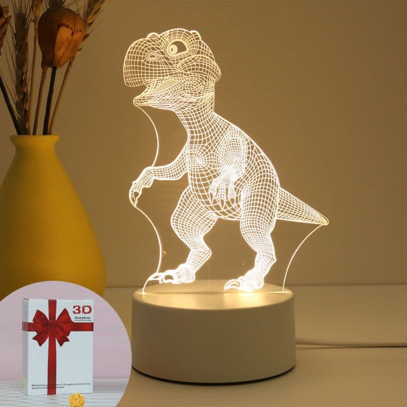 image-Christmas 3D Night Light Table Lamp, Kids' Gift, Modern, USB, 135x210mm