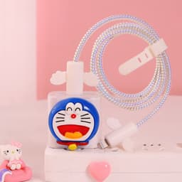 image-Girl's heart is suitable for Apple data cable protective cover ~ 20w mobile phone 11 charger head iphone13 shell ipad12