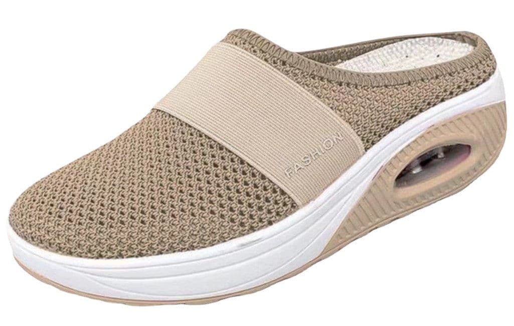 image-Women's Baotou Mesh Slippers Black Size 43