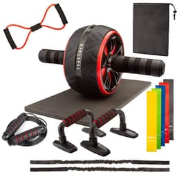 image-LEATOU Ab Wheel 7-Piece Indoor Fitness Equipment Set - LT-TZ32
