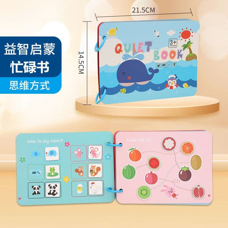 image-Children's Sticker Book - Quiet Paste Montessori