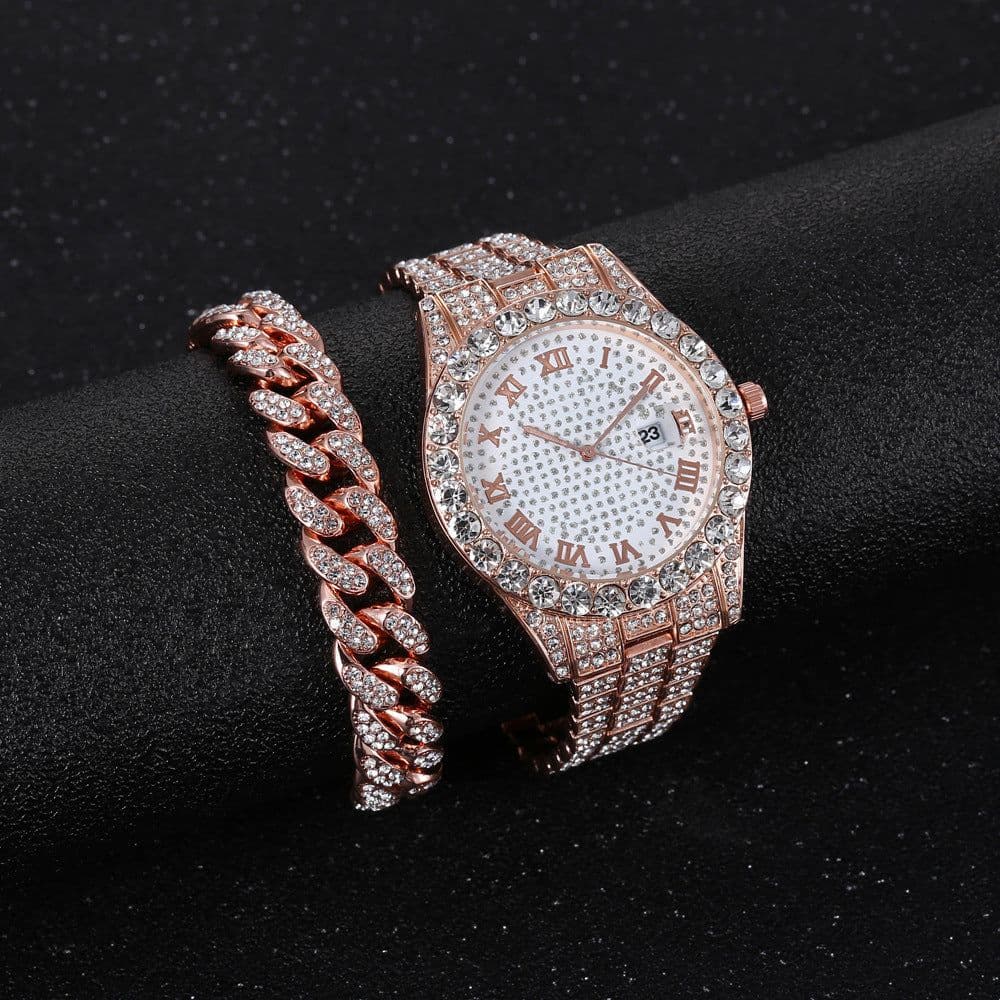 image-Taurus Pine Watch Bracelet Set - Gold 37mm
