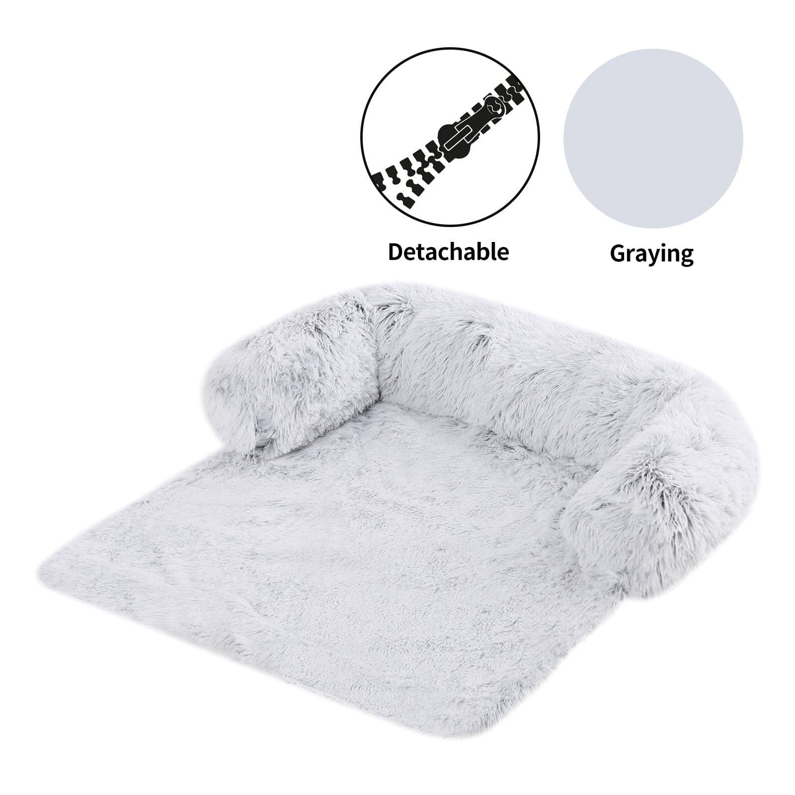 image-Washable Sofa Cushion - Pink XL Pet Dog Kennel Cushion