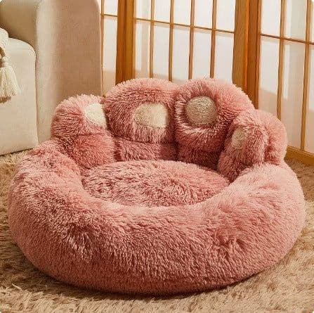 image-Pet Nest, 80cm Cat House, Double Color Powder, Warm for All Seasons