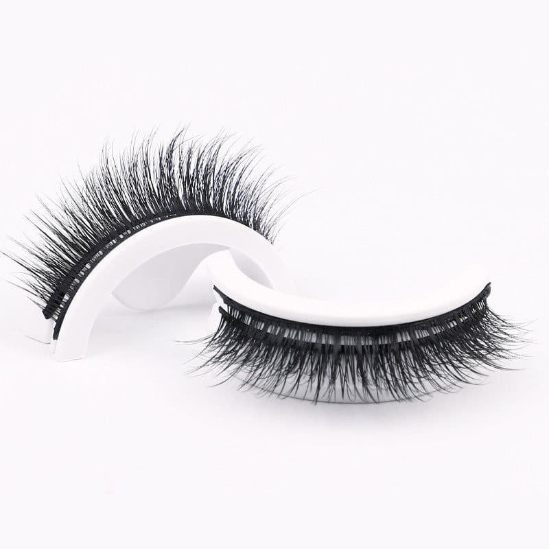 image-Self-Adhesive Eyelashes - 2 Pairs Natural 3D