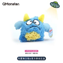 image-Q-monster Plush Dog Toy - Interactive Voice Spiny Ball