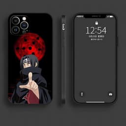 image-iPhone 15 Naruto Cartoon Phone Case - TPU Anti-fall - Black