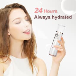 image-Handheld Cold Spray Facial Humidifier USB Rechargeable