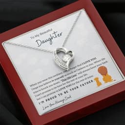 image-YYDDSSD Heart Necklace Silver - Daughter Gift