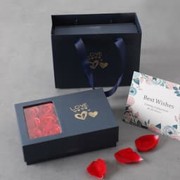image-Love Jewelry Box Six Roses - Feather Pink
