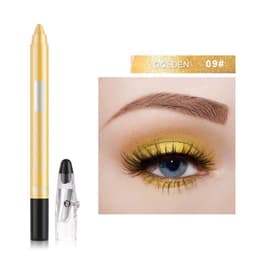 image-Cross-border eyeshadow pen, eyeliner, eyeshadow stick, eyeshadow silkworm pen, pearlescent eyeshadow pen with pencil sharpener, foaming pen
