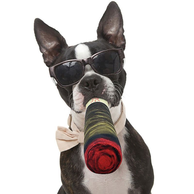 image-Spot Cross-Border Dog Sound Toy Green Cigar Plush