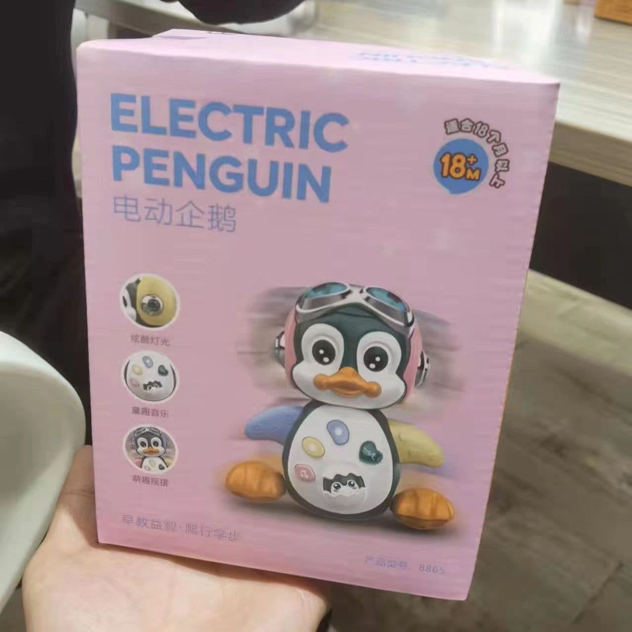 image-Electric Penguin Crawling Toy - Music & Light Baby 6-12M