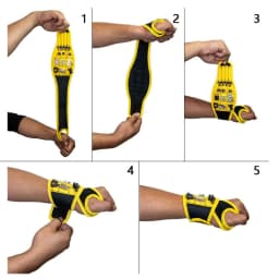 image-Magnetic Wrist Strap - 9 Tools Adjustable