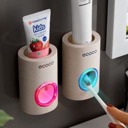 image-Wheat Straw Toothpaste Squeezer - Wall Mount