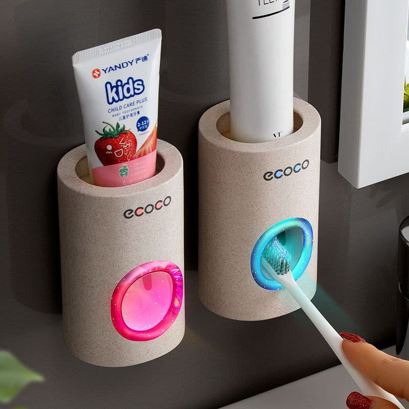 image-Wheat Straw Toothpaste Squeezer - Wall Mount