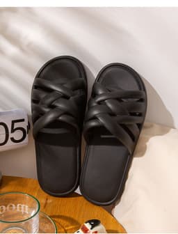 image-Slippers Women's Summer Non-Slip EVA Black