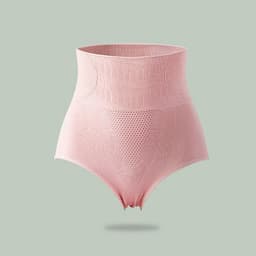 image-High-Waisted Panties Graphene Nylon Honeycomb Tummy Control