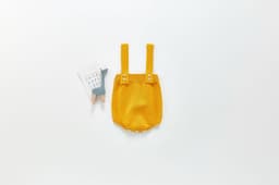 image-Angu 2023 Fall Romper - Mustard Unisex Kids Jumpsuit 1-3Y 80-100cm