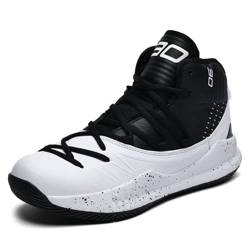 image-Youth Basketball Shoes - Gray Leather Unisex Size 36