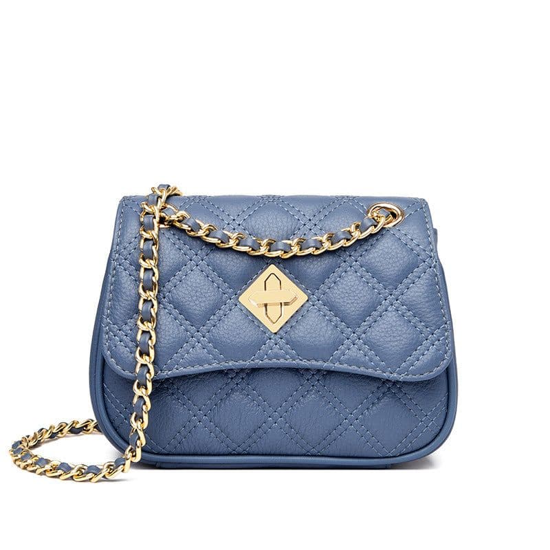 image-Niche Genuine Leather Shoulder Bag - Cream Small
