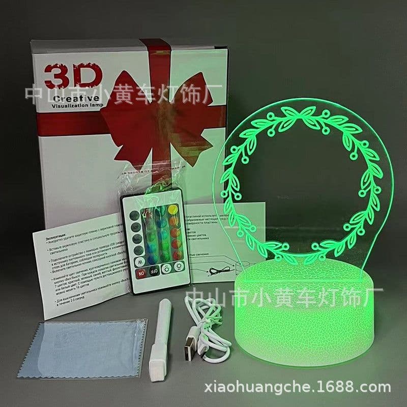 image-16-Color Remote USB 3D Night Light Erasable Graffiti Board Lamp 12*15